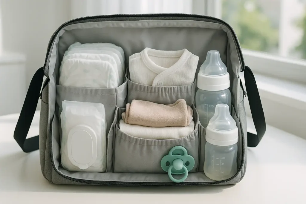 Mochila cambiador para bebé, organización práctica durante el primer año